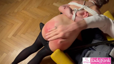 Jade Kink Round Bottom Blistering Rough Spanking