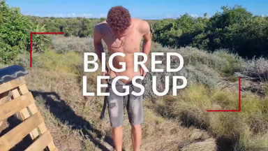 Big Red Legs Up