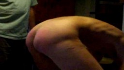 Steve bound to the spreader bar